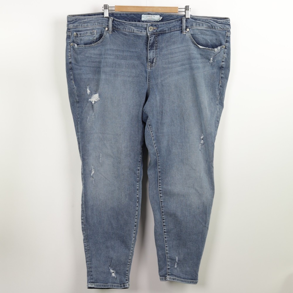 Torrid Distressed Skinny Jeans size 28R